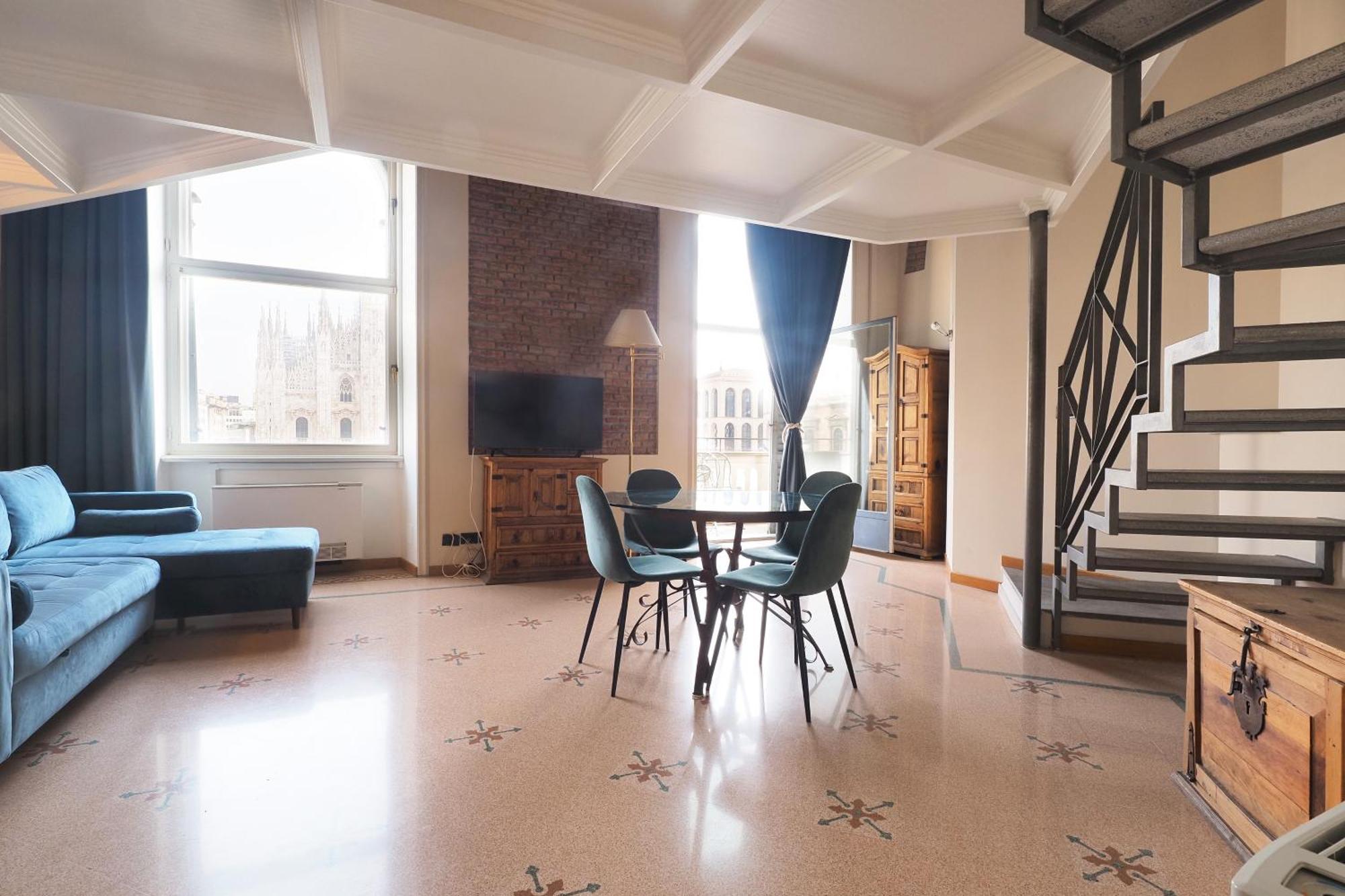 Duomo Cathedral View - Luxury Apartamento Milán